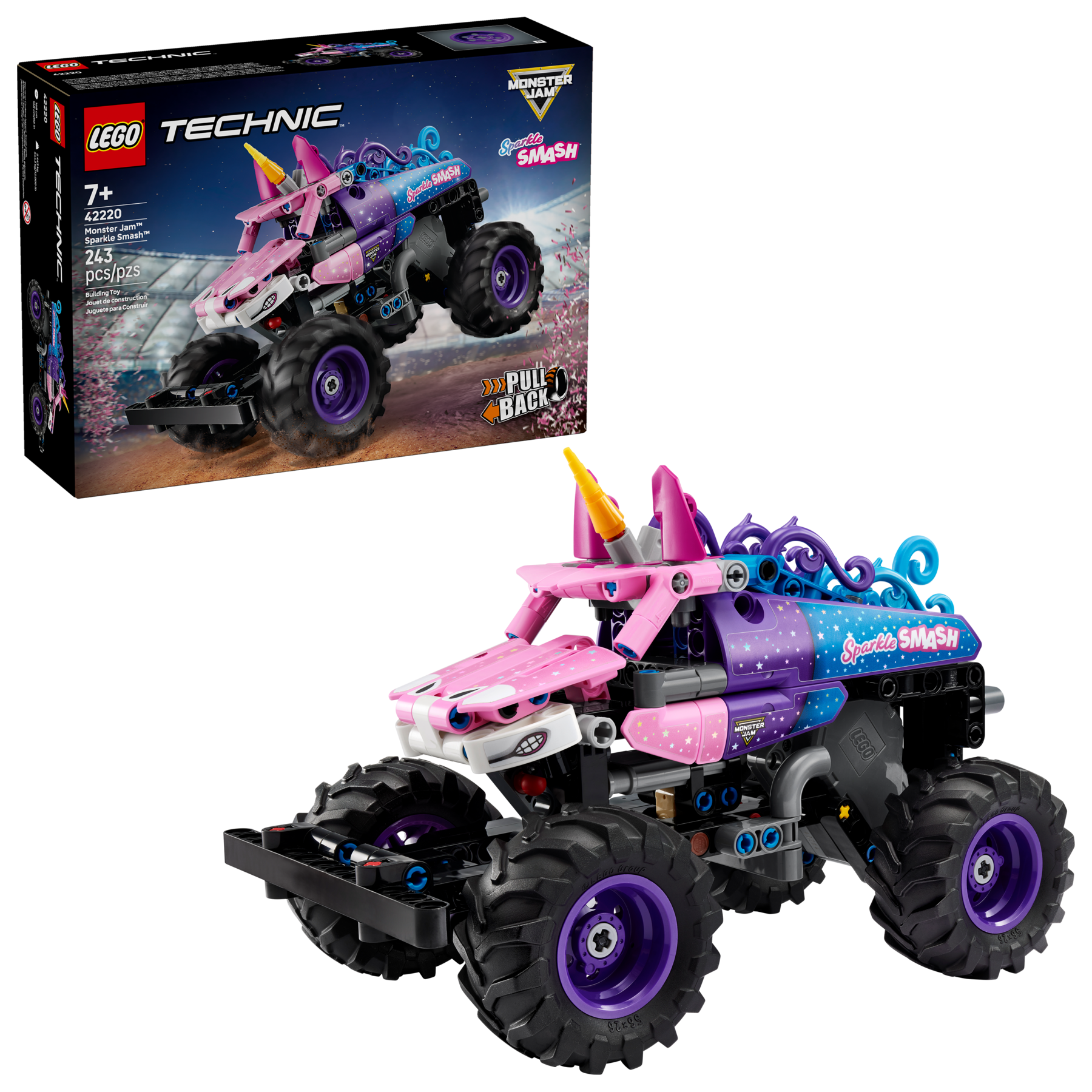 Monster Jam™ Sparkle Smash™ Pull-Back